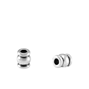 Metall Perlen DQ Antik silber (Nickelfrei)