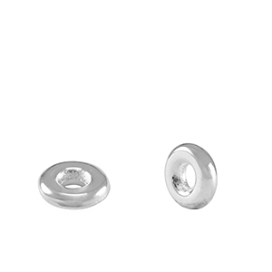 Metall Perlen DQ Spacer Ringe 6mm Antik silber (Nickelfrei)