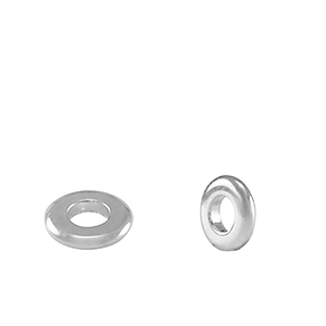 Metall Perlen DQ Spacer Ringe 6mm Antik silber (Nickelfrei)