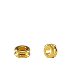 Metall Perlen DQ Tubes Gold (Nickelfrei)