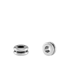 Metall Perlen DQ Tubes Antik silber (Nickelfrei)