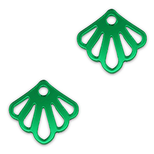 Statement-Anh&auml;nger Muschel Metallic kelly green