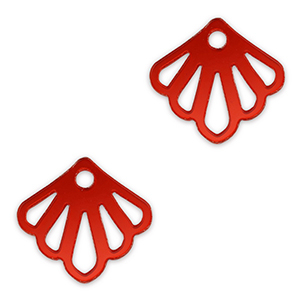 Statement-Anh&auml;nger Muschel Metallic red