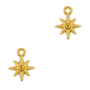 Metall Anh&auml;nger DQ Stern Gold (Nickelfrei)