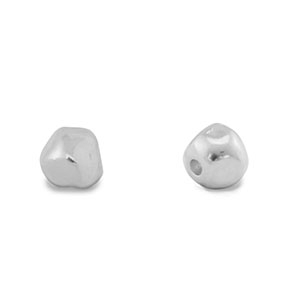 Metall Perlen DQ W&uuml;rfel Antik silber (Nickelfrei)