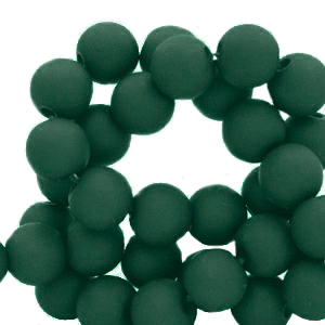 8 mm Acrylperlen Dark green