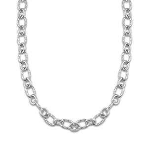 Gliederketten aus Stainless Steel - Rostfreiem Stahl Verdreht Silver