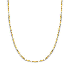 Ketten aus Stainless Steel - Rostfreiem Stahl Oval Gold