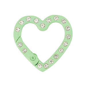 Farbiges Zubeh&ouml;r Schl&uuml;ssel Anh&auml;nger Herz Mint green