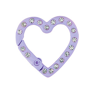 Farbiges Zubeh&ouml;r Schl&uuml;ssel Anh&auml;nger Herz Purple