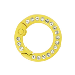 Farbiges Zubeh&ouml;r Schl&uuml;ssel Anh&auml;nger Ring Yellow