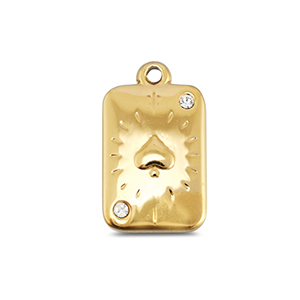 BY31&reg; Stainless Steel - Rostfrei Stahl Anh&auml;nger Pikass Gold