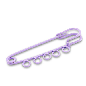 Farbiges Zubeh&ouml;r Schmuck-Sicherheitsnadel mit 5 &Ouml;sen Purple