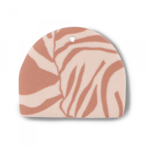 Polymer Anh&auml;nger Light peach pink-light brown