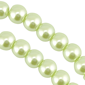 Glaswachsperlen 6mm Pastel green