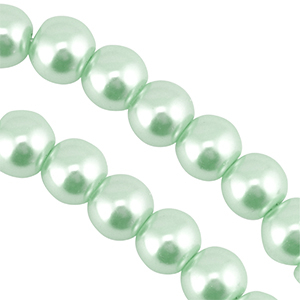 Glaswachsperlen 6mm Pastel mint green