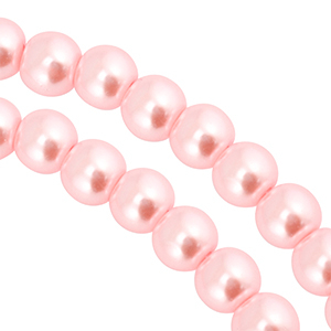 Glaswachsperlen 6mm Pink