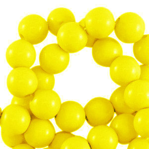 8 mm Acrylperlen shiny Yellow