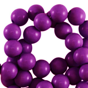 4 mm Acrylperlen shiny Aubergine purple