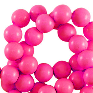 4 mm Acrylperlen shiny Fuchsia pink