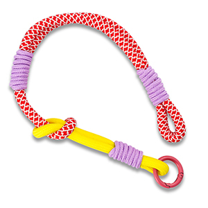 Trendy Segeltau-Handykette Red-yellow-lilac-white-magenta pink