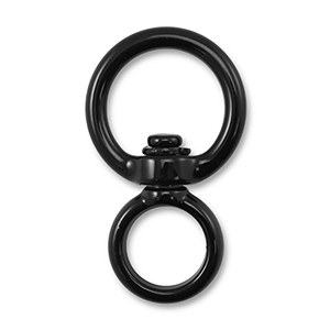 Farbiges Zubeh&ouml;r Schl&uuml;ssel Anh&auml;nger Round Black