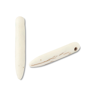 Perlen Keramik Stick Off white