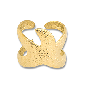Ringe aus Stainless Steel - Rostfreiem Stahl Seestern Gold