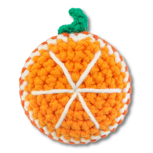 Geh&auml;kelte Orange Orange-white-green