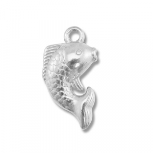 Stainless Steel - Rostfrei Stahl Anh&auml;nger Fisch Silver