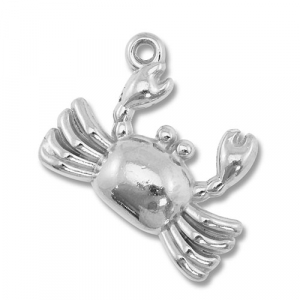 Stainless Steel - Rostfrei Stahl Anh&auml;nger Krabbe Silver