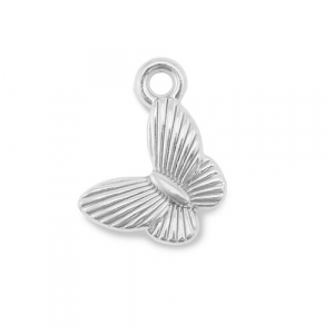 Stainless Steel - Rostfrei Stahl Anh&auml;nger Schmetterling Silver