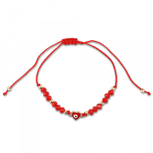 Trendy Armb&auml;nder Gemischte Perlen Red-gold