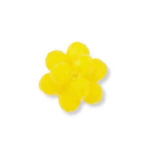 Top Facett Perlen Anh&auml;nger Blume Yellow