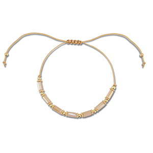 Trendy Armb&auml;nder Gemischte Perlen Light brown-gold