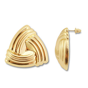 Trendy Ohrringe Dreieck Gold