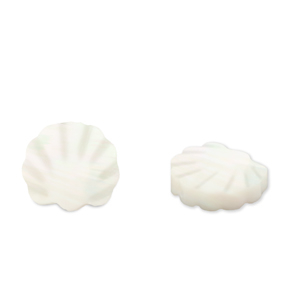 Muschel-Perlen Jakobsmuschel White (Naturliche Farbe Muschel)