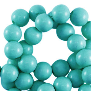 4 mm Acrylperlen shiny Aqua green