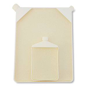 Beadsmith Trichterplatte mit rutschfester Matte Vanilla yellow