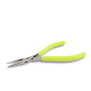 Beadsmith Spitzzange mit Feder Neon yellow-silver
