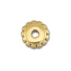 Stainless Steel - Rostfrei Stahl Perlen Spacer 5mm Gold
