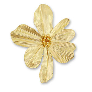 Statement Anh&auml;nger Blume Gold