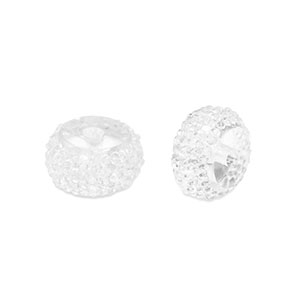 Resin Perlen Rondell 10mm Transparent