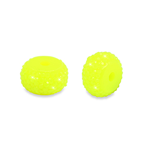 Resin Perlen Rondell 6mm Neon yellow