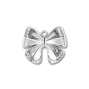 Stainless Steel - Rostfrei Stahl Anh&auml;nger Schmetterling Silver