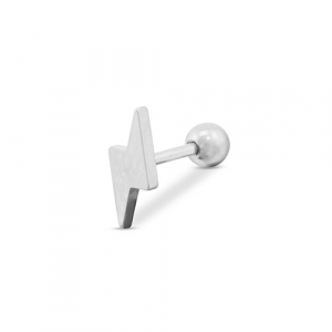 Ohrpiercing aus Stainless Steel - Rostfreiem Stahl Blitz Silver