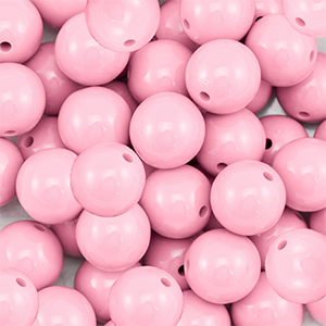14 mm DQ Acrylperlen Light pink