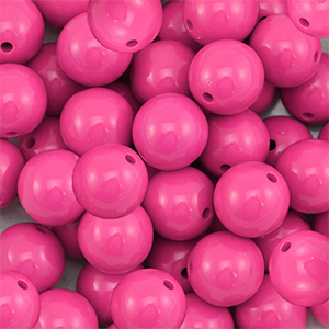 18 mm DQ Acrylperlen Magenta pink