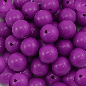 16 mm DQ Acrylperlen Magenta purple
