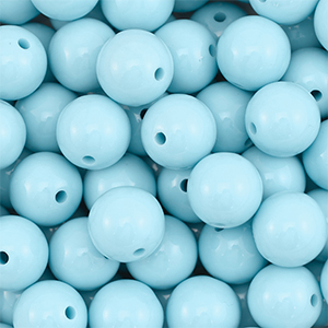 18 mm DQ Acrylperlen Pastel blue